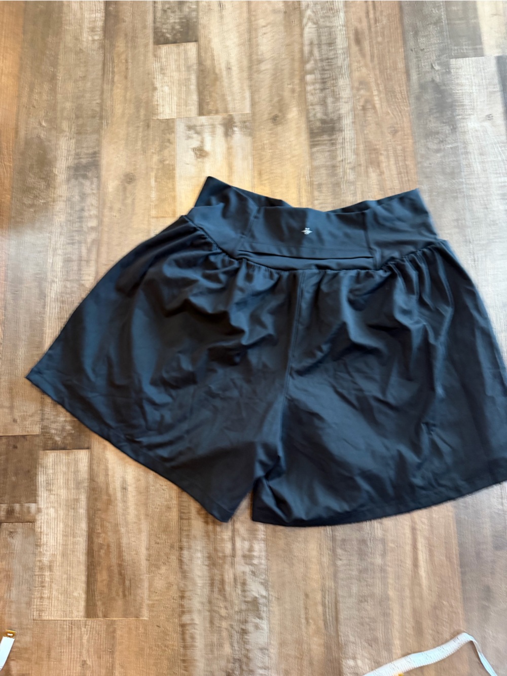 HALARA Black High-Waist Shorts with 5” inseam
